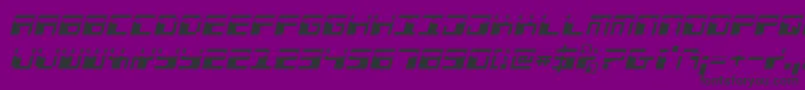 Phaserbanklaseri Font – Black Fonts on Purple Background