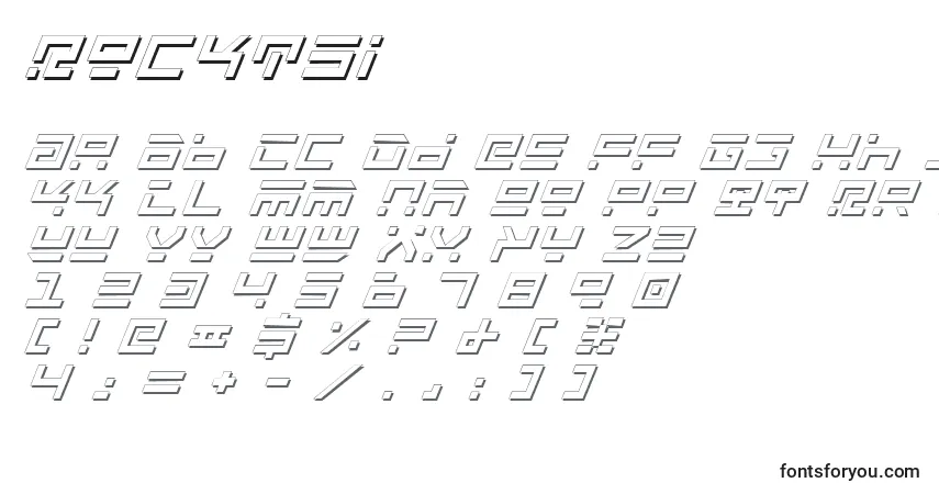 Шрифт Rocktsi – алфавит, цифры, специальные символы
