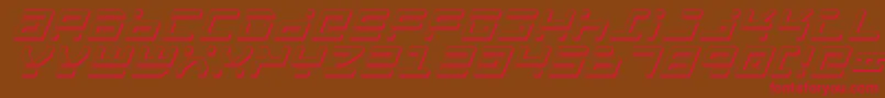 Rocktsi Font – Red Fonts on Brown Background