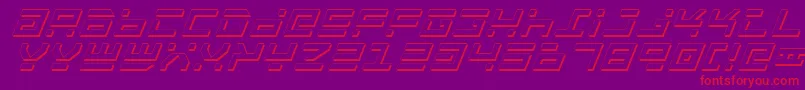 Rocktsi Font – Red Fonts on Purple Background