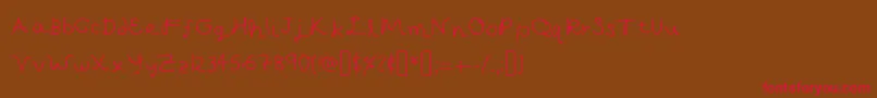 Fonte CapellaCalligraphy – fontes vermelhas em um fundo marrom