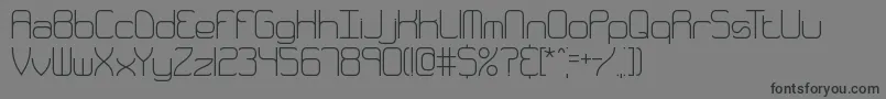 Quarthin Font – Black Fonts on Gray Background