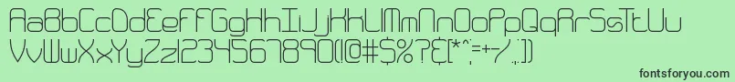 Quarthin Font – Black Fonts on Green Background