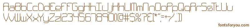 Quarthin Font – Brown Fonts on White Background