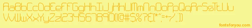 fuente Quarthin – Fuentes Naranjas Sobre Fondo Amarillo