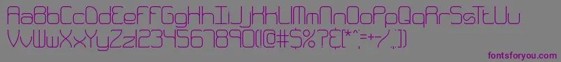 Quarthin-Schriftart – Violette Schriften auf grauem Hintergrund