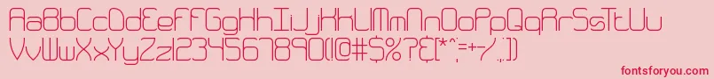 Шрифт Quarthin – красные шрифты на розовом фоне