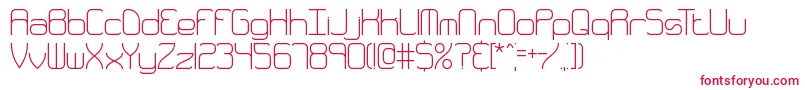 Quarthin Font – Red Fonts on White Background