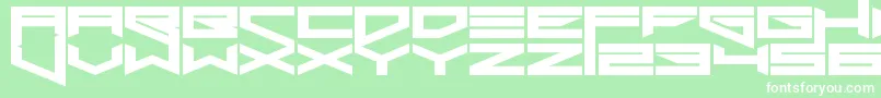 XerosProof Font – White Fonts on Green Background