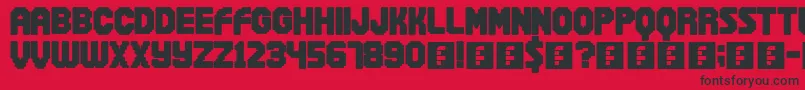 Snowball Font – Black Fonts on Red Background