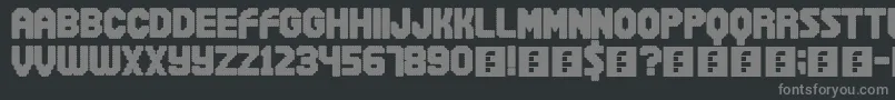 Шрифт Snowball – серые шрифты на чёрном фоне
