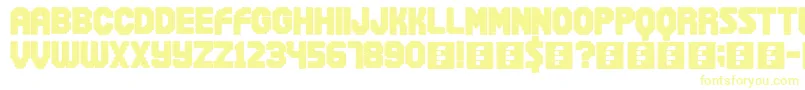 Snowball Font – Yellow Fonts on White Background