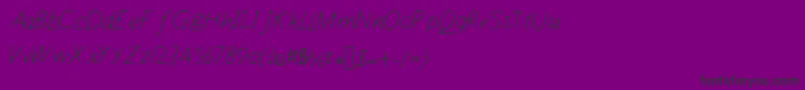 Designsnprintfont Font – Black Fonts on Purple Background