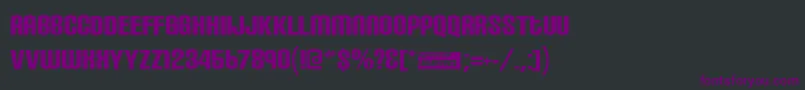Carbon ffy Font – Purple Fonts on Black Background