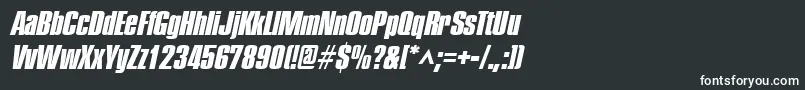 フォントPledgeheavyItalic – 白い文字