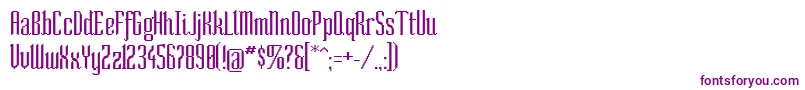 Шрифт Socond – фиолетовые шрифты