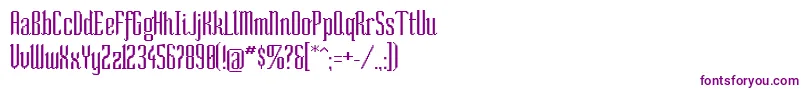 Socond-Schriftart – Violette Schriften