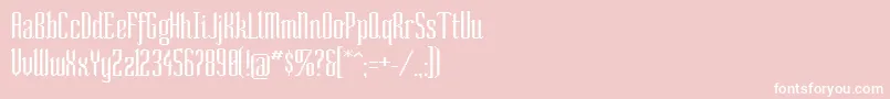 フォントSocond – ピンクの背景に白い文字
