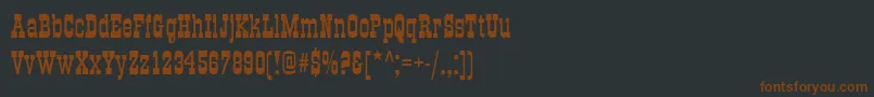 Шрифт OldTownNormal – коричневые шрифты на чёрном фоне
