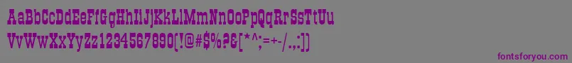 フォントOldTownNormal – 紫色のフォント、灰色の背景