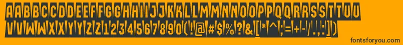 AMachinaortocmsw Font – Black Fonts on Orange Background