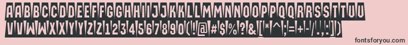 AMachinaortocmsw Font – Black Fonts on Pink Background