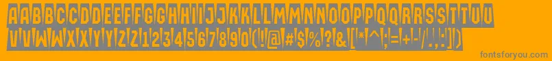 AMachinaortocmsw Font – Gray Fonts on Orange Background