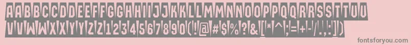 AMachinaortocmsw Font – Gray Fonts on Pink Background
