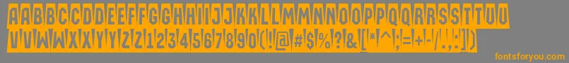 AMachinaortocmsw Font – Orange Fonts on Gray Background