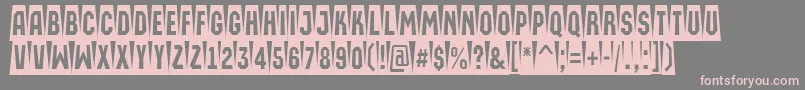AMachinaortocmsw Font – Pink Fonts on Gray Background