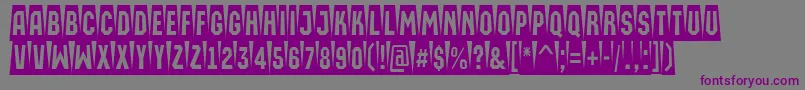 AMachinaortocmsw Font – Purple Fonts on Gray Background