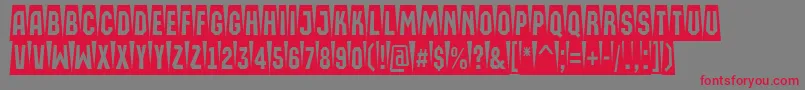 AMachinaortocmsw Font – Red Fonts on Gray Background