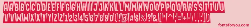 AMachinaortocmsw Font – Red Fonts on Pink Background
