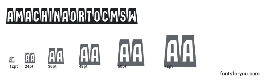 AMachinaortocmsw Font Sizes