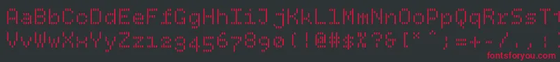 Bpdotsverticalbold Font – Red Fonts on Black Background