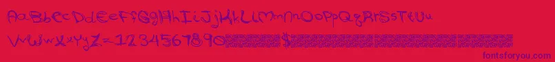 fuente Goingaround – Fuentes Moradas Sobre Fondo Rojo