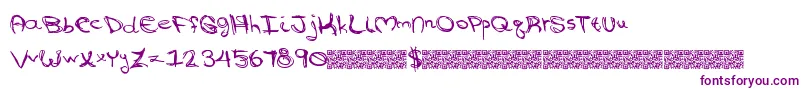 Goingaround-Schriftart – Violette Schriften