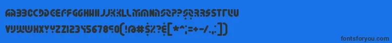 Шрифт WhateverBrk – чёрные шрифты на синем фоне