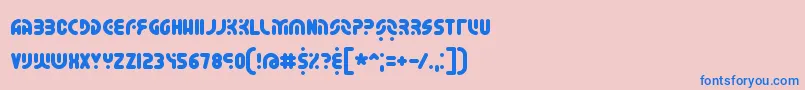 WhateverBrk Font – Blue Fonts on Pink Background