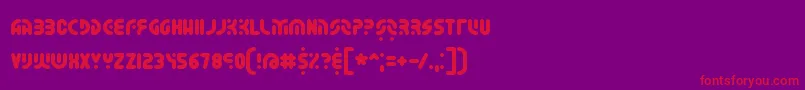 WhateverBrk Font – Red Fonts on Purple Background