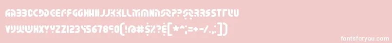 WhateverBrk-Schriftart – Weiße Schriften auf rosa Hintergrund