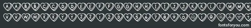 SweetHeartsBv-Schriftart – Weiße Schriften