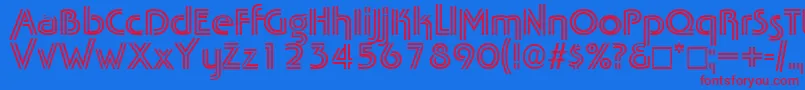 Tabascotwin Font – Red Fonts on Blue Background