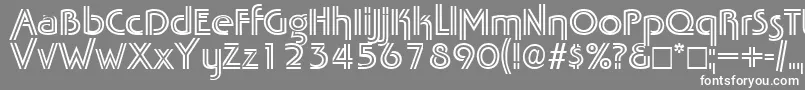 Tabascotwin Font – White Fonts on Gray Background