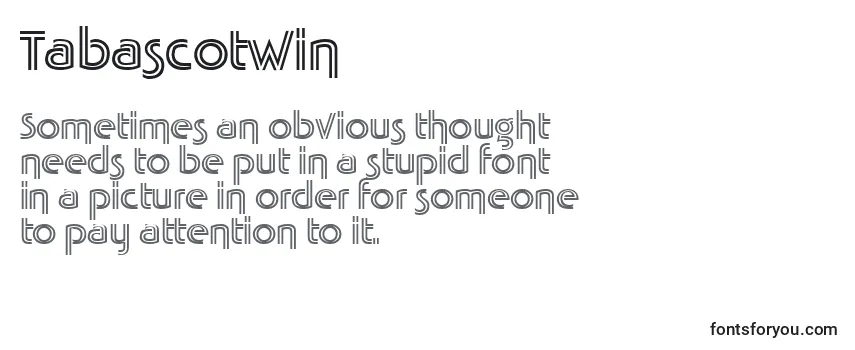 Tabascotwin Font