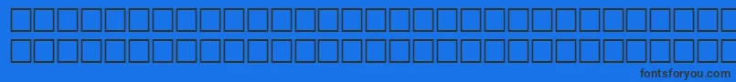 GambleRegular Font – Black Fonts on Blue Background