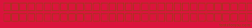 GambleRegular Font – Brown Fonts on Red Background