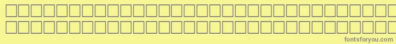 GambleRegular Font – Gray Fonts on Yellow Background