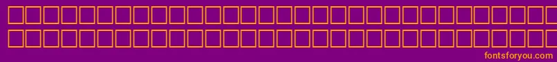 GambleRegular-fontti – oranssit fontit violetilla taustalla