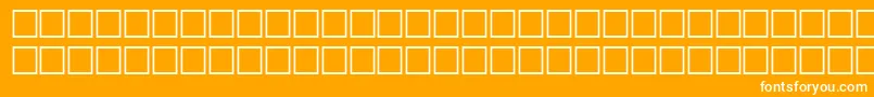 GambleRegular Font – White Fonts on Orange Background